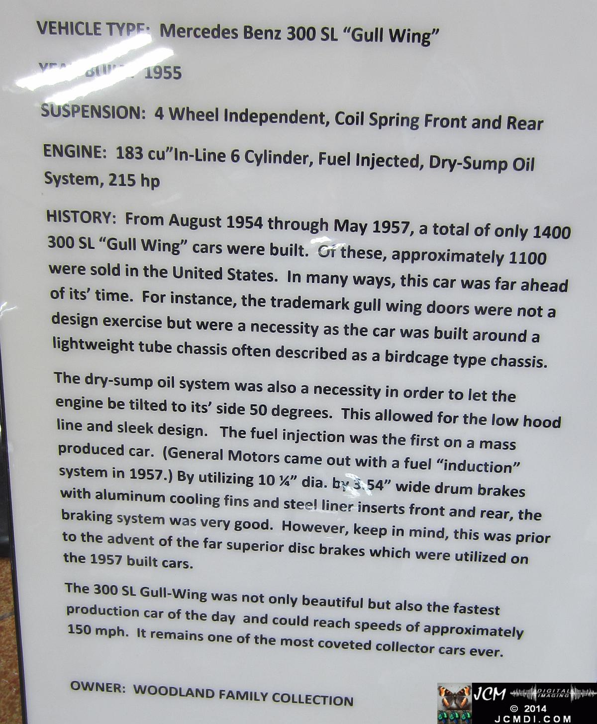 Estrella Warbird Museum Paso Robles 1955 Mercedes Gull Wing